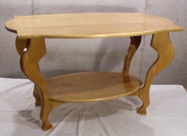 tablero de mesa de café con muebles de pino - hecha para el primo