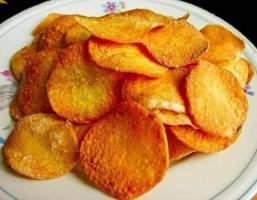 Chips de patatas en su casa durante 10 minutos.