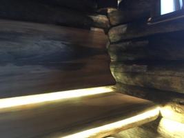 Como hacer una pequeña habitación de la cabaña de troncos Kelo? La historia del ambicioso proyecto. parte 2