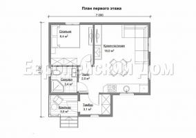 Mnogoskatny rectangular 6x7 House es una gran opción para el verano