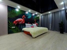 Dormitorio con flamencos rosados ​​y cocina con una pluma: hizo una renovación creativa en su pieza de kopeck