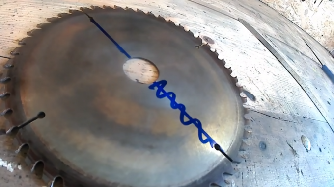 aserrado diseño del disco para la perforación subsecuente