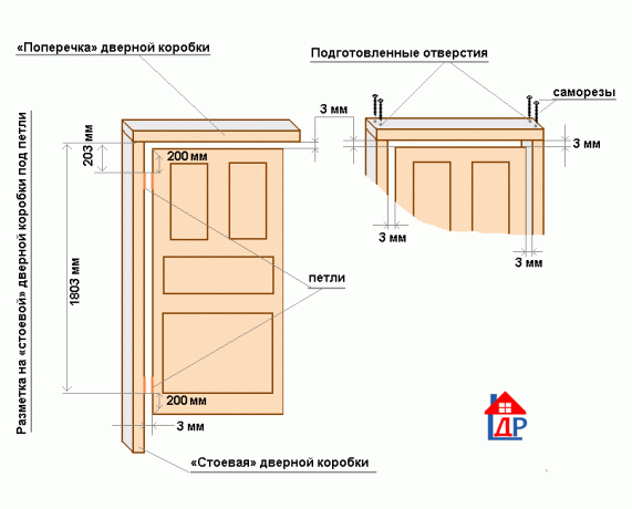 Las dimensiones de las puertas de la caja y el lugar de instalación de bucles