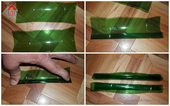 Barras de botellas verdes