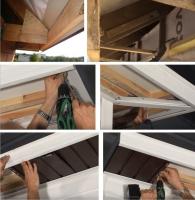 La presentación de voladizo del tejado: techos plafones, cómo hacer un archivo de